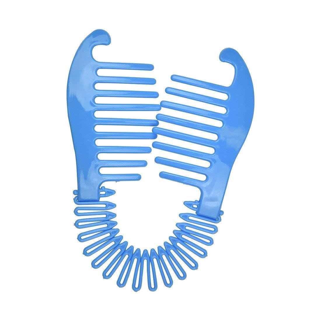 Flexible Interlocking Banana Clip Clincher Interlocking Two Sides Hair Comb