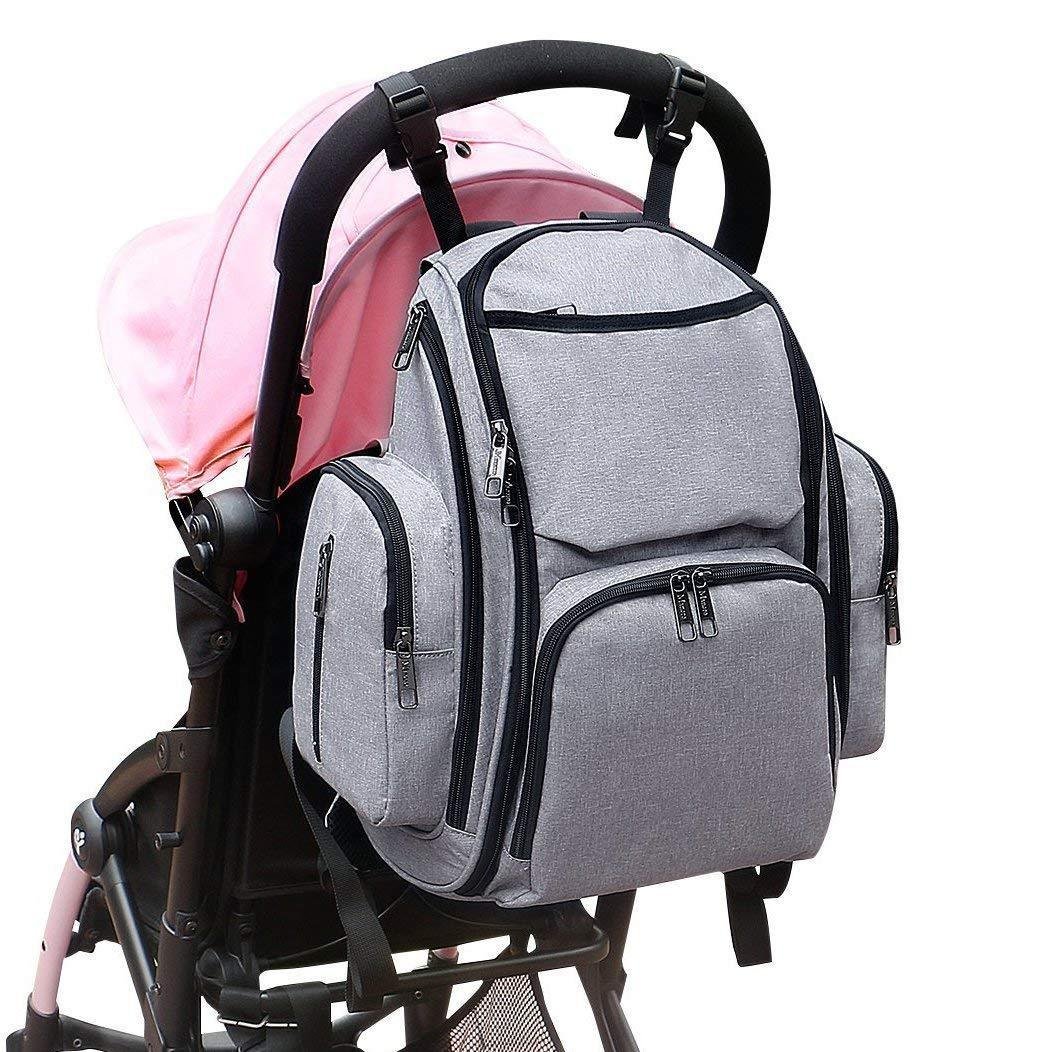Mancro Diaper Bag Backpack, Organizer Baby Back Pack for Mom / Dad with ...