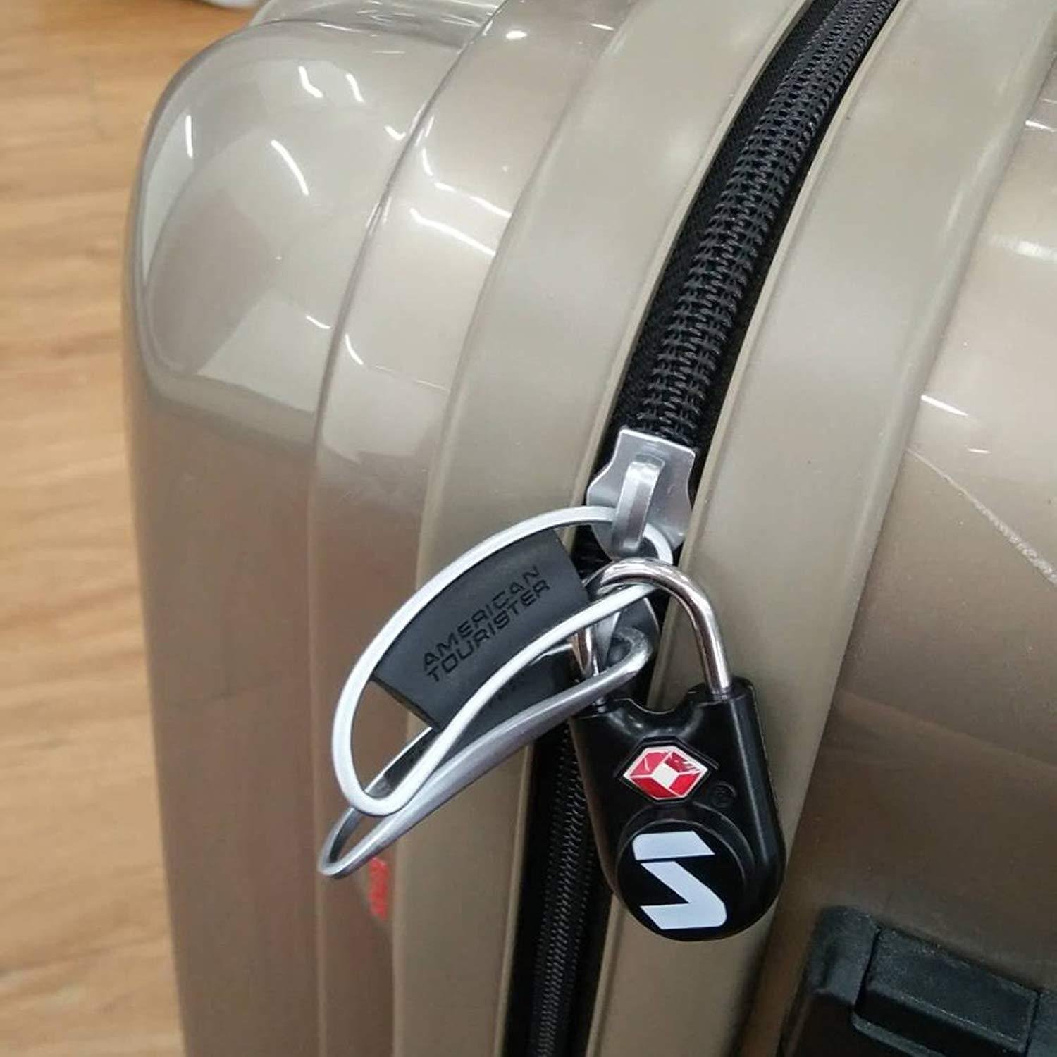 TSA Compatible Travel Luggage Locks, Alloy body with Steel Shackle