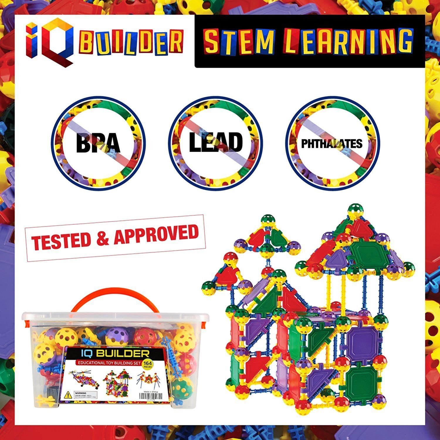 IQ BUILDER STEM Learning Toys | Creative Construction Engineering | Fun ...