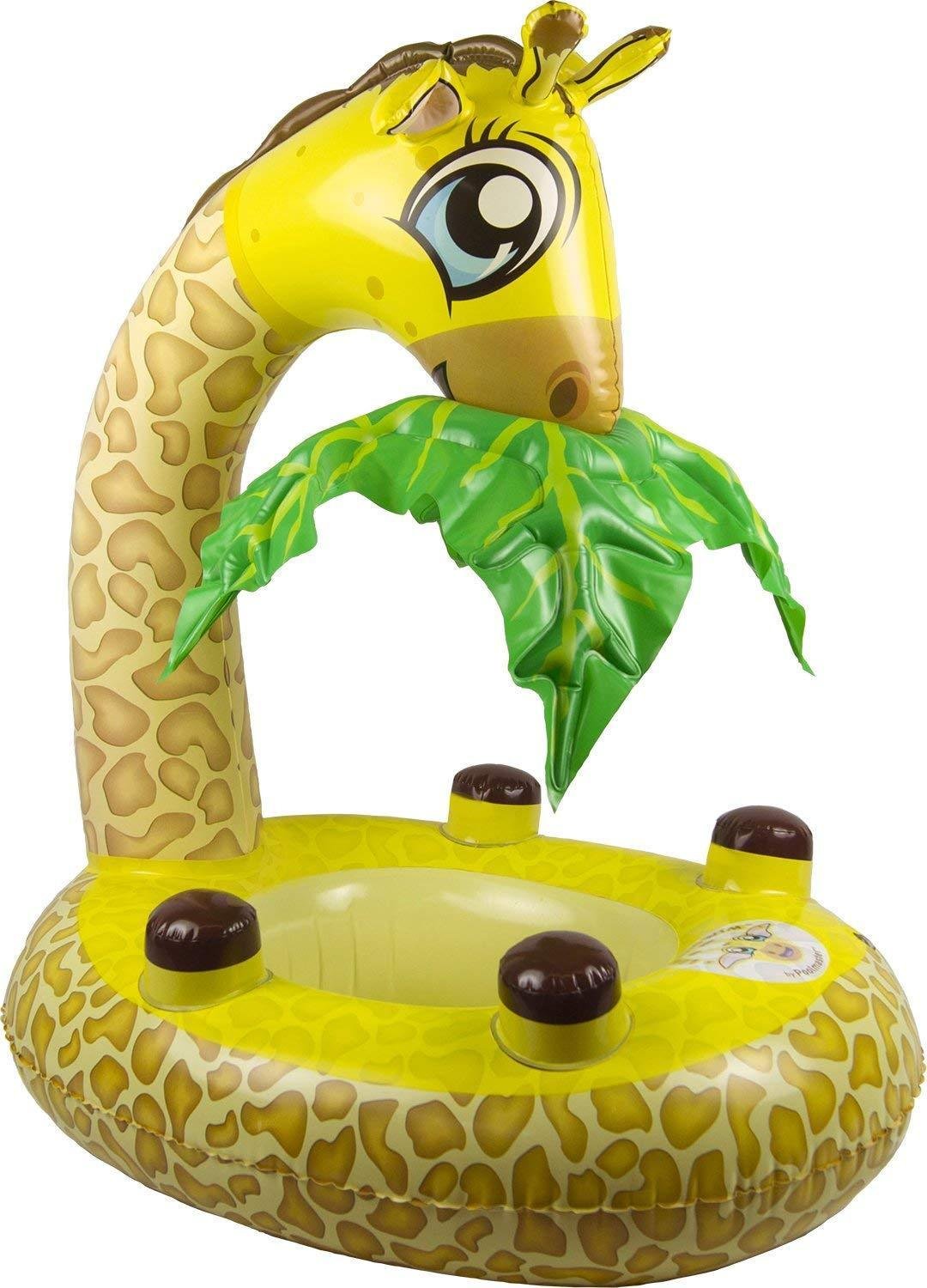 Poolmaster 81543 Learn-to-Swim Giraffe Baby Float Rider with Leaf Canopy