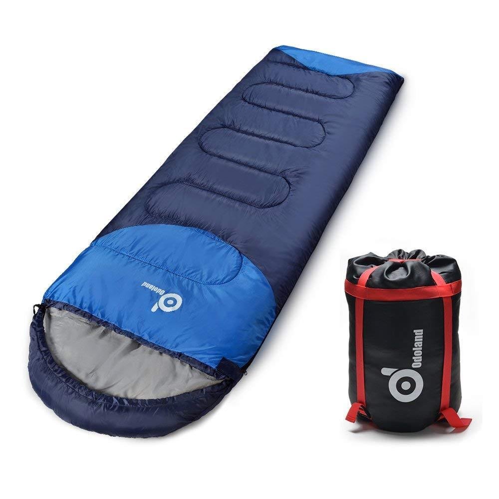 ODOLAND Cool Weather Waterproof Windproof Envelope Sleeping Bag with