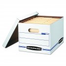 Bankers Box File Storage Box Lid Letter Legal Stack Cardboard Office 12 Pack New