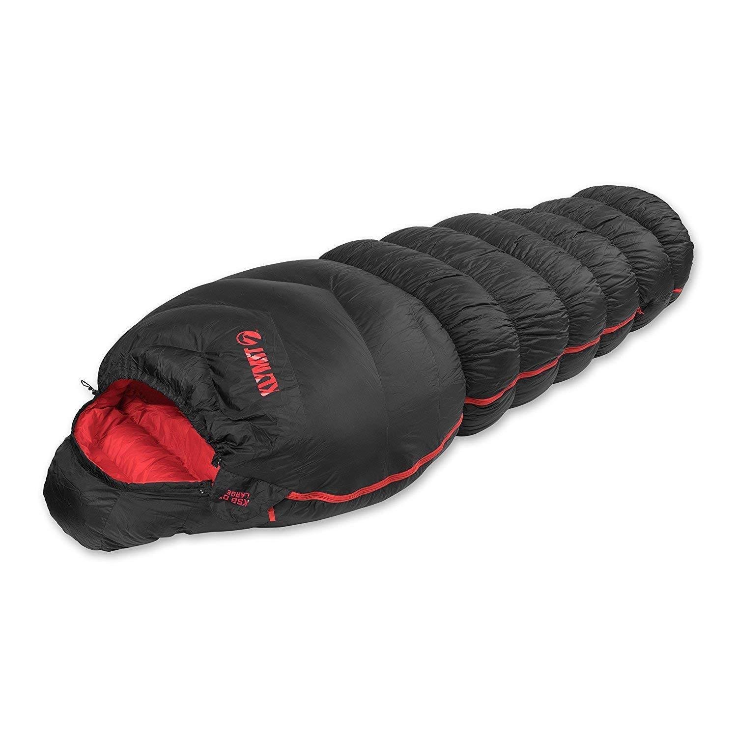 KLYMIT KSB OVERSIZED 0 degree DOWN Sleeping Bag BLACK with stretch
