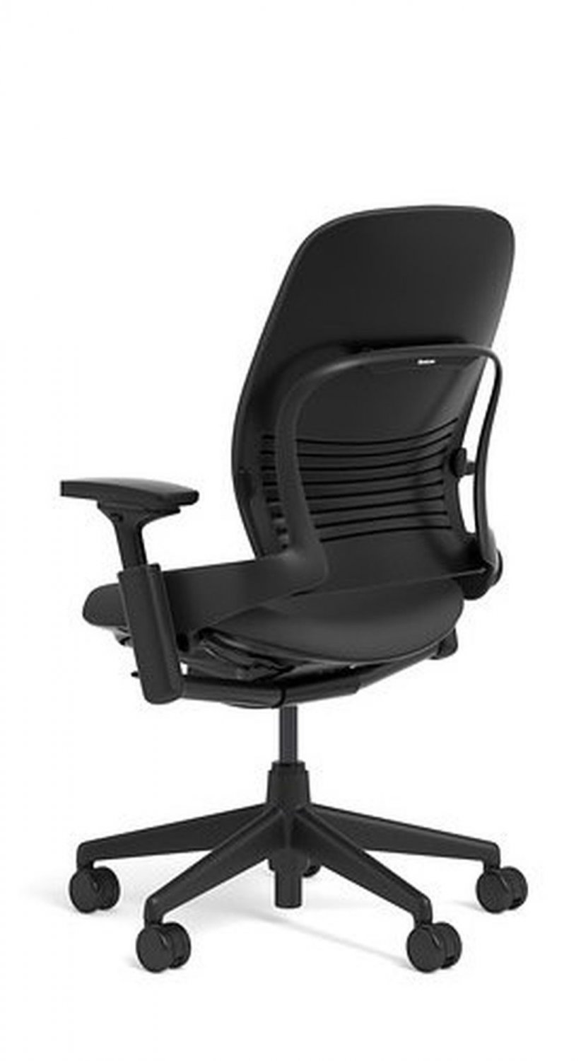 Steelcase Leap Chair, Black Fabric Best Ergonomic Sturdy Fast Shipping New