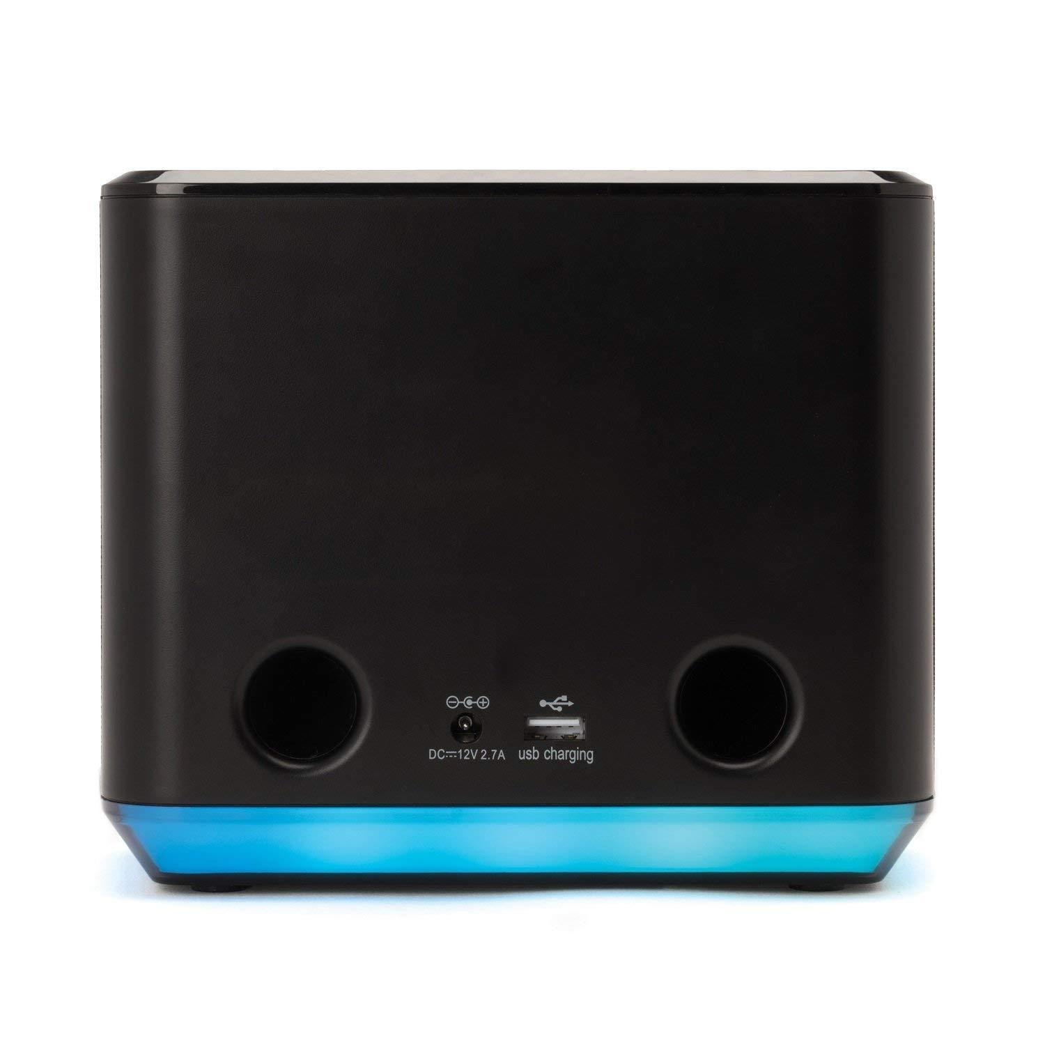 iHome iAVS16 Bedside Speaker with Alexa Built In, Bluetooth, and USB