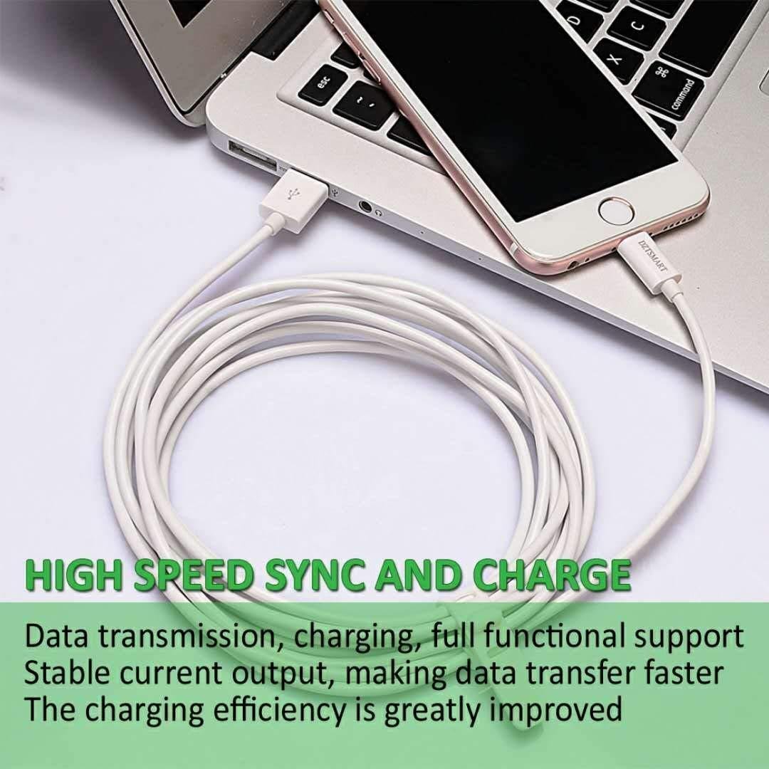 DZTSMART 3FT 2Pack Lightning Cable, Durable, Fast charging and Syncing With X