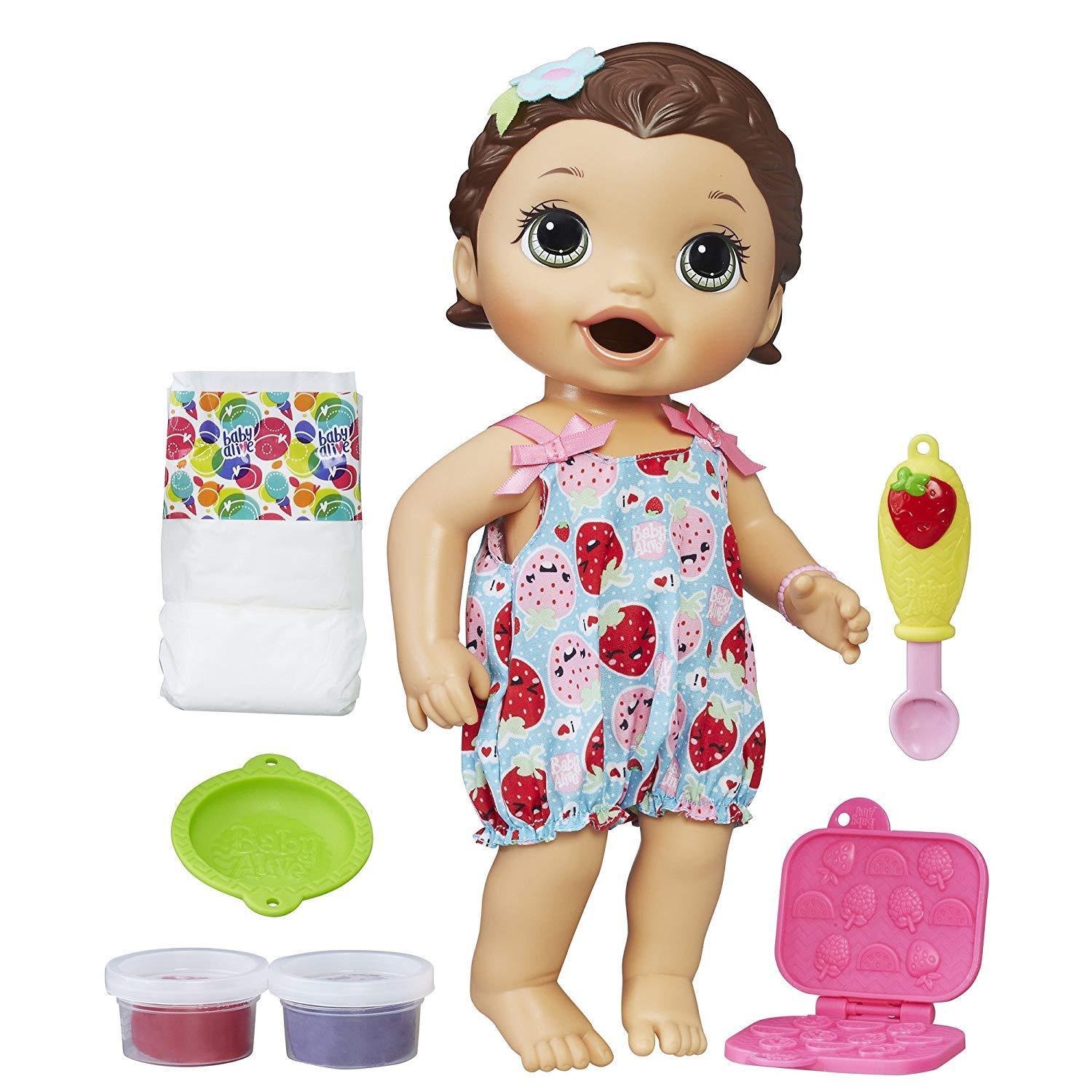 Baby Alive Super Snacks Snackin' Lily Brunette