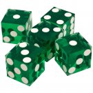 Trademark Poker 19mm A Grade Serialized Set of Casino Dice Green