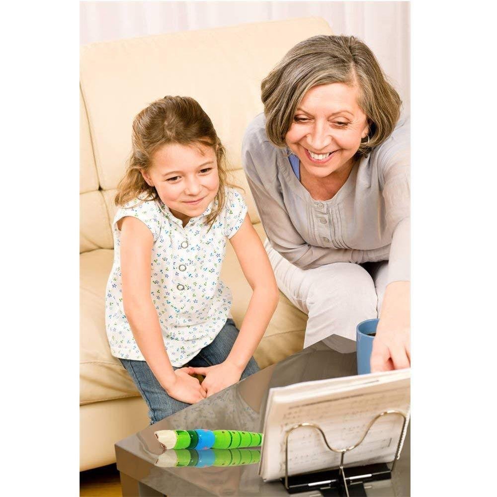 2 pcs Small Wooden Recorders for Toddlers,Colorful Piccolo Flute for Rhythm Baby