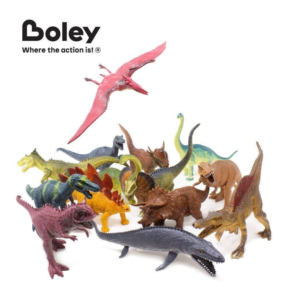 Boley 14 Pack 10" Educational Dinosaur Toys Kids Realistic Toy
