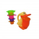 Baby Bath Tub Toys: Pour Bucket & Stackable Rinse Cups Set| Cool, Funny Toddler