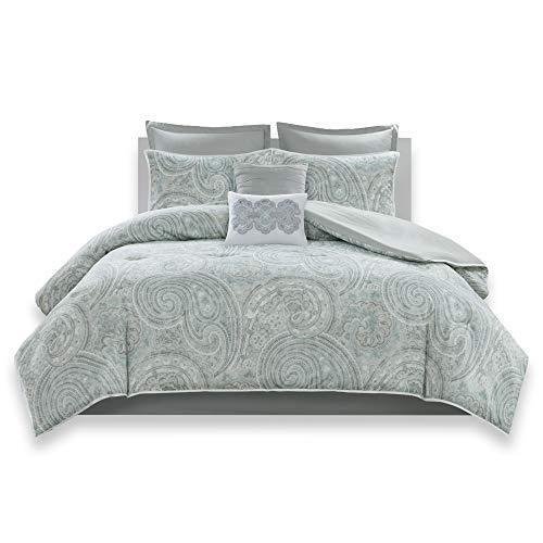Comfort Spaces Kashmir Comforter Set 8 Piece Paisley Pattern