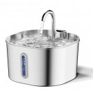 2.2L Automatic Cat Water Fountain Square Stainless Steel Pet Water Feeder Dog Wa