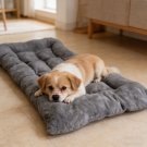Plush Dog Bed Sofa Thickened Super Soft Polyester Pet Mat Dog Crate Mat Bed For
