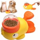 2-In-1 Dog Interactive Slow Feeder Bowls & Food Puzzle Toy, Duck-Shaped Dog Trea