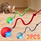 New Cat Interactive Ball Toy Automatic Rolling Ball Faux Tail Rechargeable Smart
