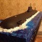 1:350 Soviet/Russian Typhoon class submarine complete model with water diorama