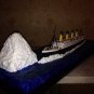 Titanic Ship White Star Line Cruise with iceberg diorama comlete model 1:700
