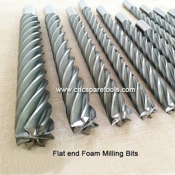 High Speed Steel HSS Foam Cutting End Mill Extralong Spiral Flute