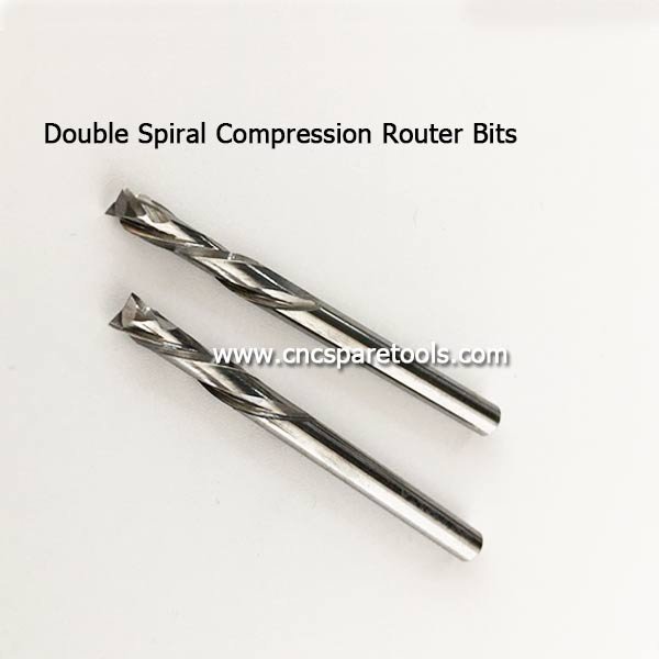 CNC Carbide Compression Double Spiral Router Bits for MDF Laminate