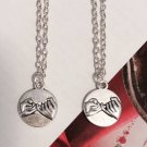 Set of 2 Best Friend Pinky Promise Necklaces, Couples, Sisters Necklace, Bff gifts, Free Shipping!