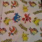 Vintage Original 90's Giant Pokemon Blanket by Disney 88"x 70" Pikachu Rare HTF!