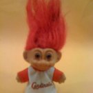 Vintage St.Louis Cardinals Good Luck Troll Doll by Russ Rare HTF Collectible