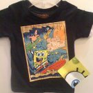 SpongeBob SquarePants Let's Go Surfin' Toddler T Shirt New w/ Tag Size 18 Months