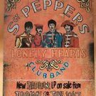 Beatles Sgt.Pepper's Lonely Hearts Club Band Tin Sign Metal Poster Fab Four Rare