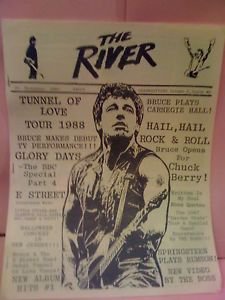 THE RIVER 80's Springsteen Fan Magazine Vol.1 Issue 9, November 1987 HTF Fanzine