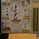 Heritage North Carolina Lighthouses Puzzle NIB Factory Sealed 500 pcs. 18" x 24"
