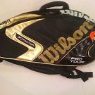 Wilson K Factor Pro Tour 2 Compartment Tennis Bag w/ Backpack Straps New w/ Tag