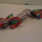 29" Hand Painted Lizard 12 CD Holder Wall Mount Rack from Indonesia Handcrafted