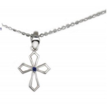 Blue-sapphire-Pendant-Silver