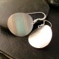 Textured sterling silver hand made earrings