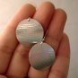 Textured sterling silver hand made earrings