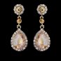 Yellow Chandelier Earrings Gold Crystal Chandelier Earrings Bridal Chandelier