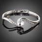 Fashion Bangle Clear Round Stellux Austrian Crystal ElegantCubic Bangle Bracelet