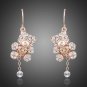 Rose Gold Crystal earrings Bear Motive Rose Plated Austrian Crystals Earrings