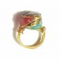 Gun slug gemstone ring