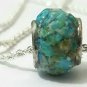 Bullet casing gemstone wheel charm turquoise amd amber price drop limited time