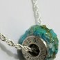Bullet casing gemstone wheel charm turquoise amd amber price drop limited time