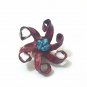 Bullet casing made into a flower charm with real turquoise