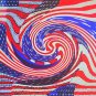 American flag twister cool modern prints a set of 2 created in the USA by artist