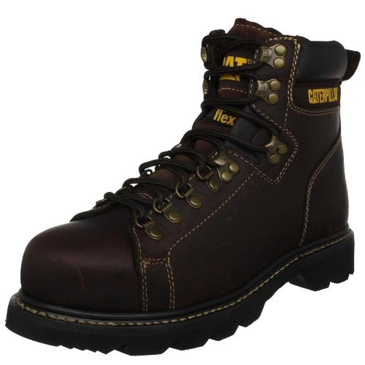 Caterpillar 8816 Mens Alaska Brown Leather LaceUp Work Boots Shoes 6