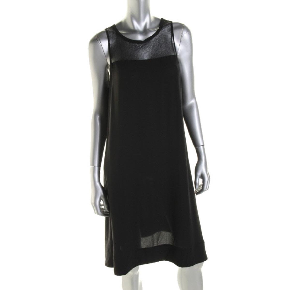 Eileen Fisher 6368 Womens Silk Lace Inset Sleeveless Cocktail Dress BHFO