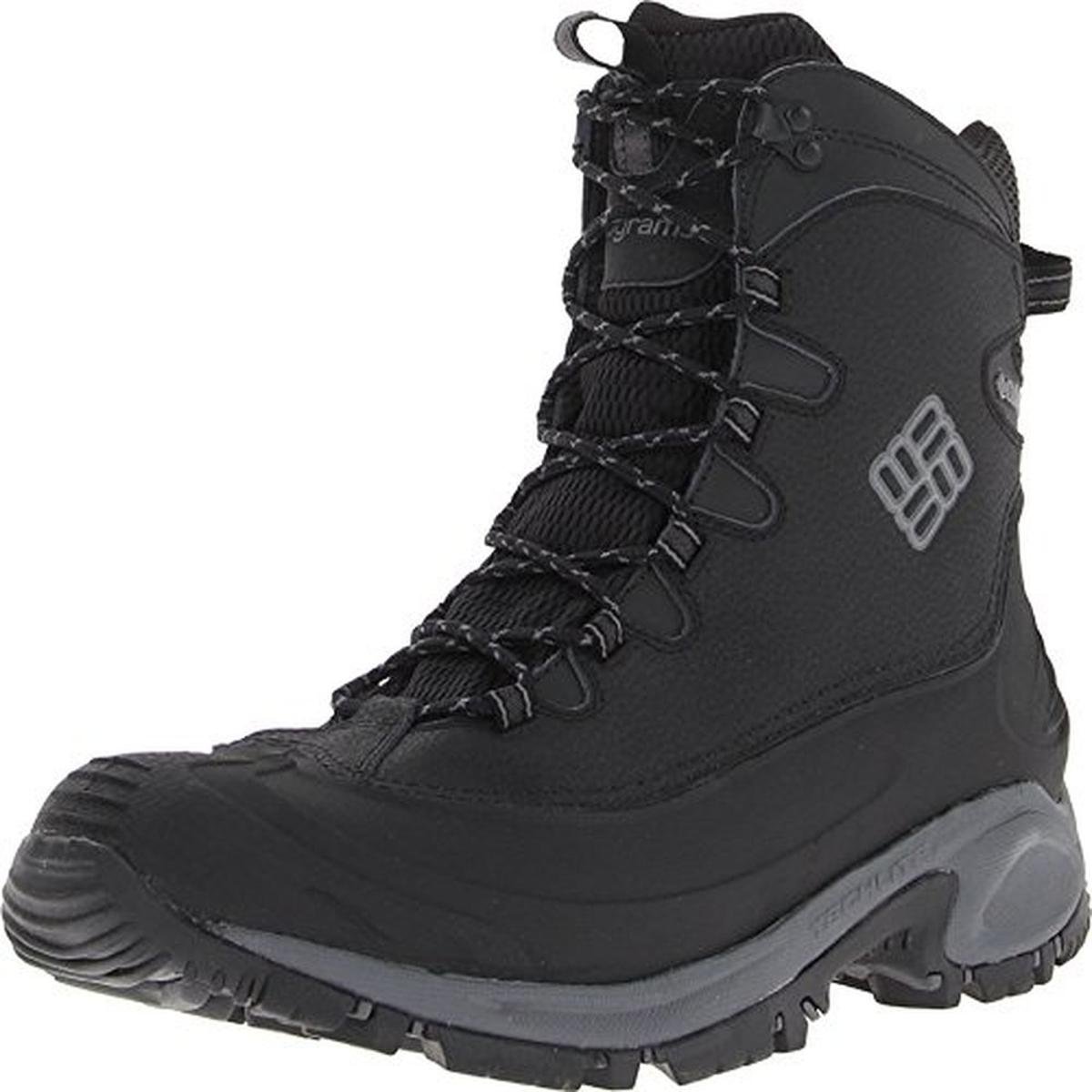 Columbia 8989 Mens Bugaboot Black Leather Waterproof Snow Boots Shoes 8 ...