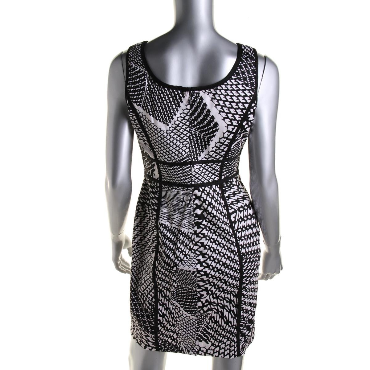 Calvin Klein 4105 Womens Printed Sleeveless Party Cocktail Dress
