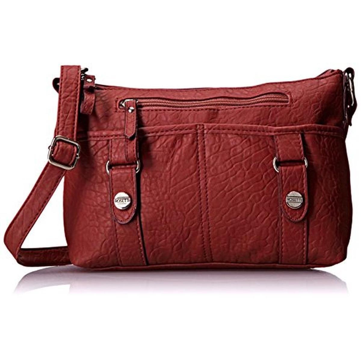 Rosetti 3077 Womens Triple Play Mindy Red Crossbody Handbag Purse Medium Bhfo 9127